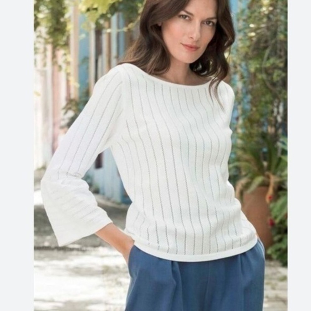 Anne Taylor Ribbed Knit Top - Picture 10 of 10